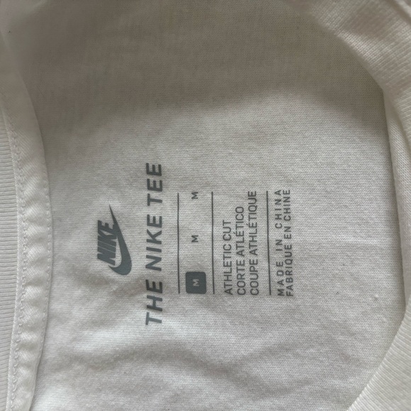 New Nike Air Shirt Long Sleeve White and Black Tee Athletic Cut Unisex Size M - Picture 7 of 10